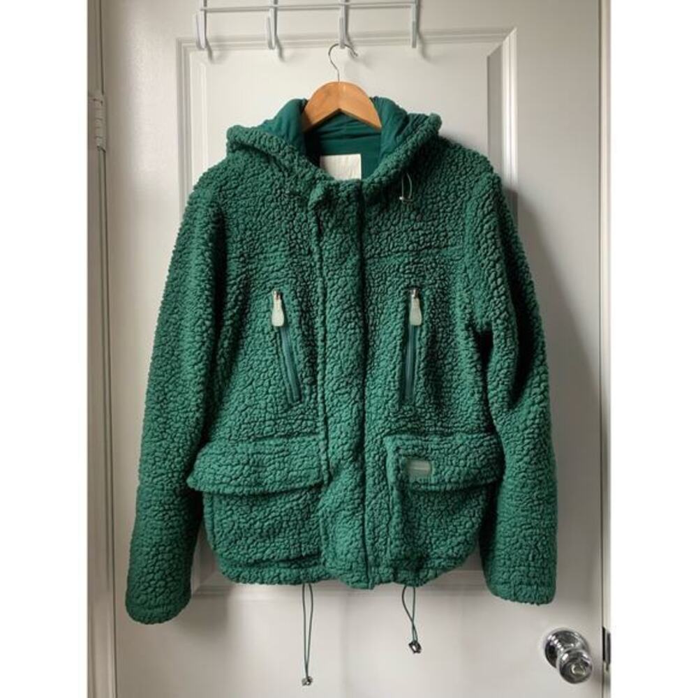 My‎ Mum Made it Hooded Shag Utility Jacket - Aventurine